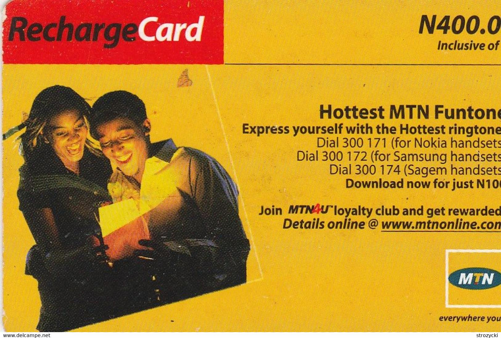 Nigeria - MTN - Recharge Card - Girl And Boy - Nigeria