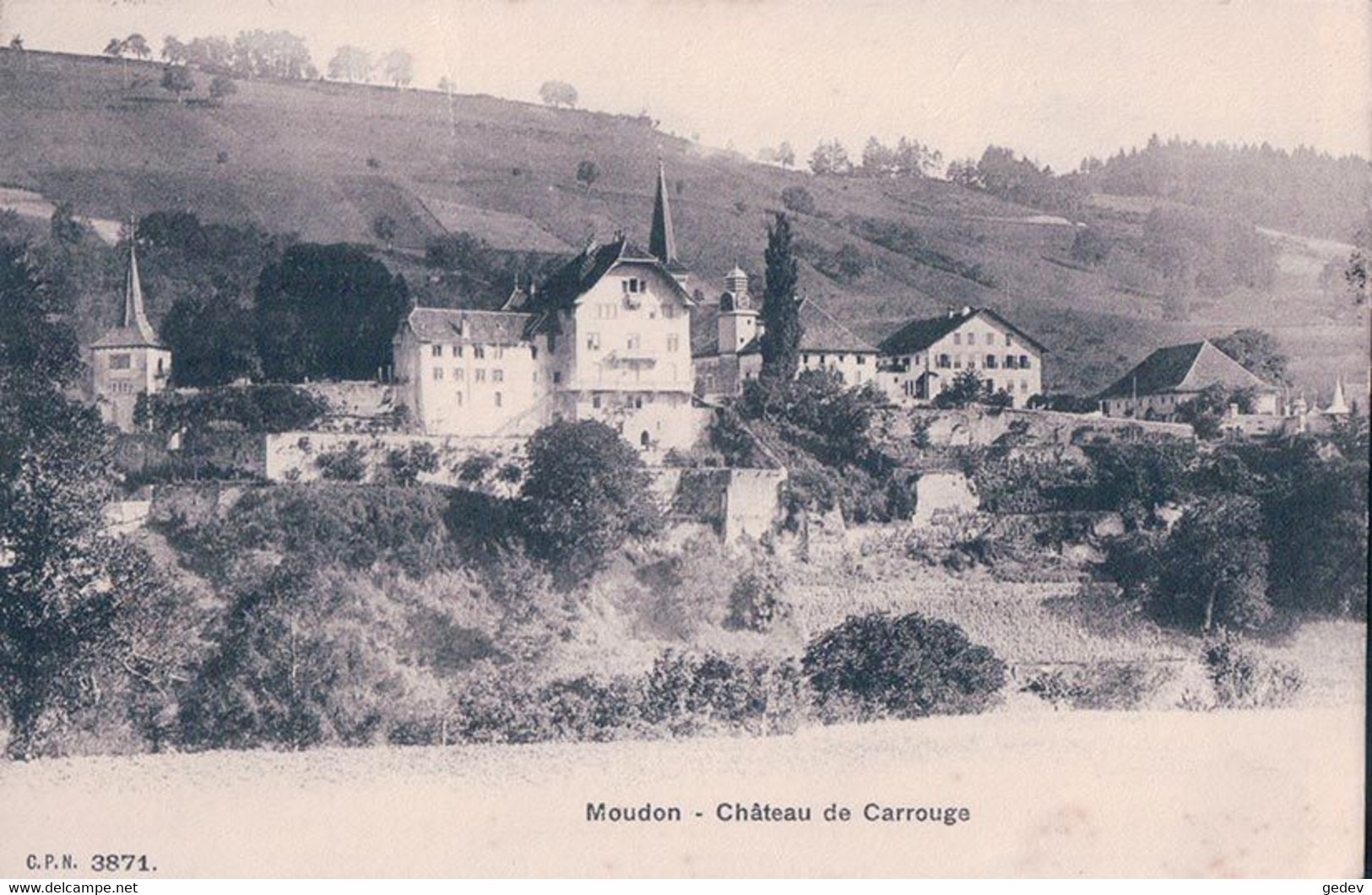 Moudon VD, Château De Carrouge (cpn 3871) - Carrouge 