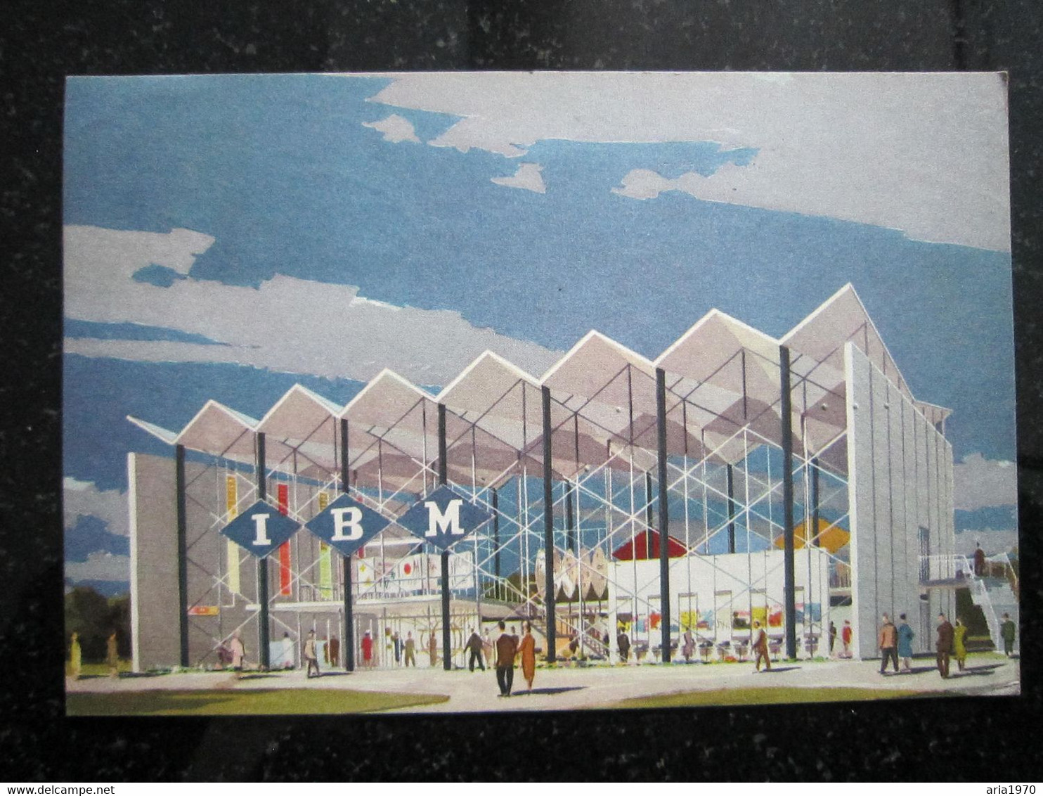 Expo 1958 Bruxelles Pavilion IBM Avec Sont Timbre Et Cachet - Zonder Classificatie