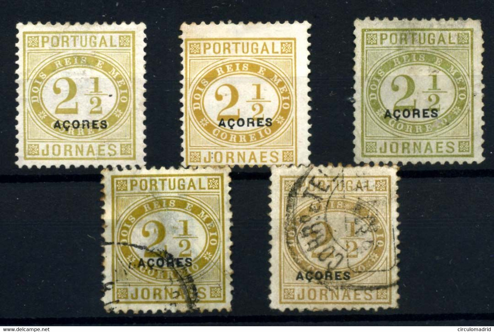 Portugal (aéreos) Nº 47/47ª. Año 1882 - Nuevos