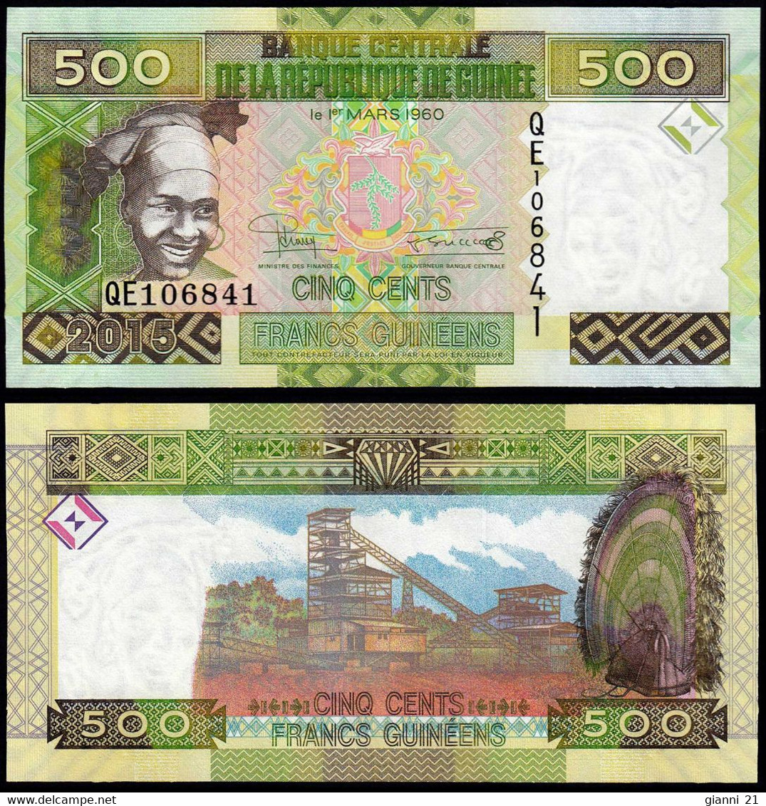 ♛ GUINEA - 500 Francs 2015 UNC P.47 - Guinea