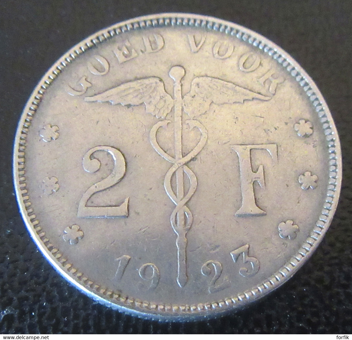 Belgique - Monnaie Bon Pour 2 Francs (Goed Voor 2 F) 1923 - Légende En Néerlandais - 2 Franchi