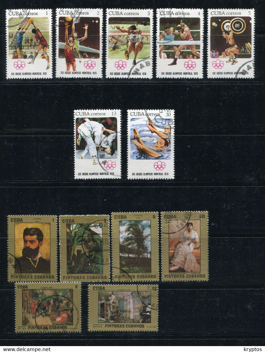 Cuba 1976. 2 Complete Sets (13 Stamps) USED - Otros & Sin Clasificación