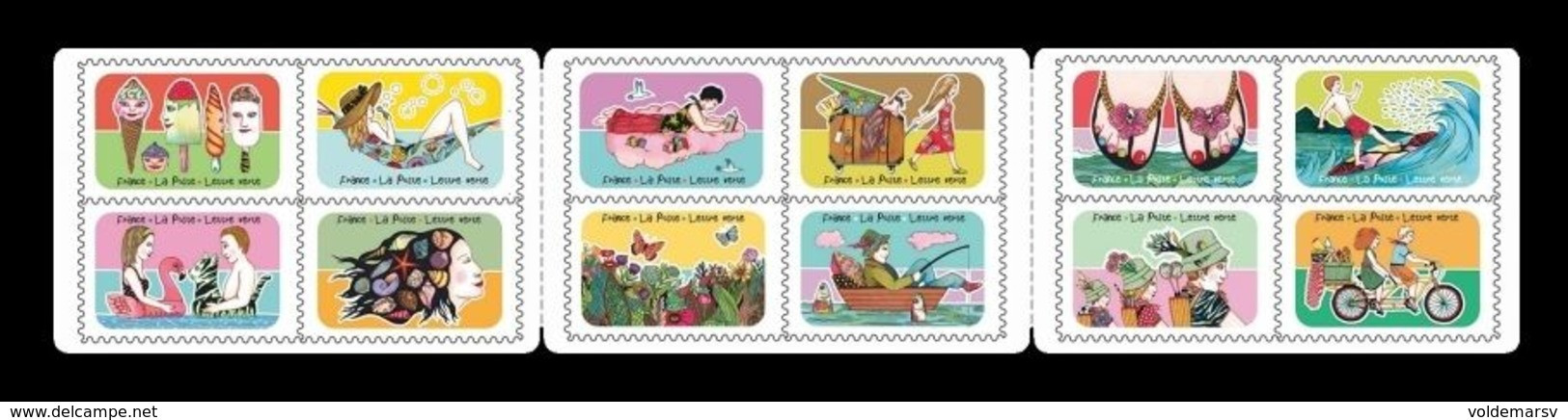 France 2020 Mih. 7615/26 Vacation MNH ** - Unused Stamps