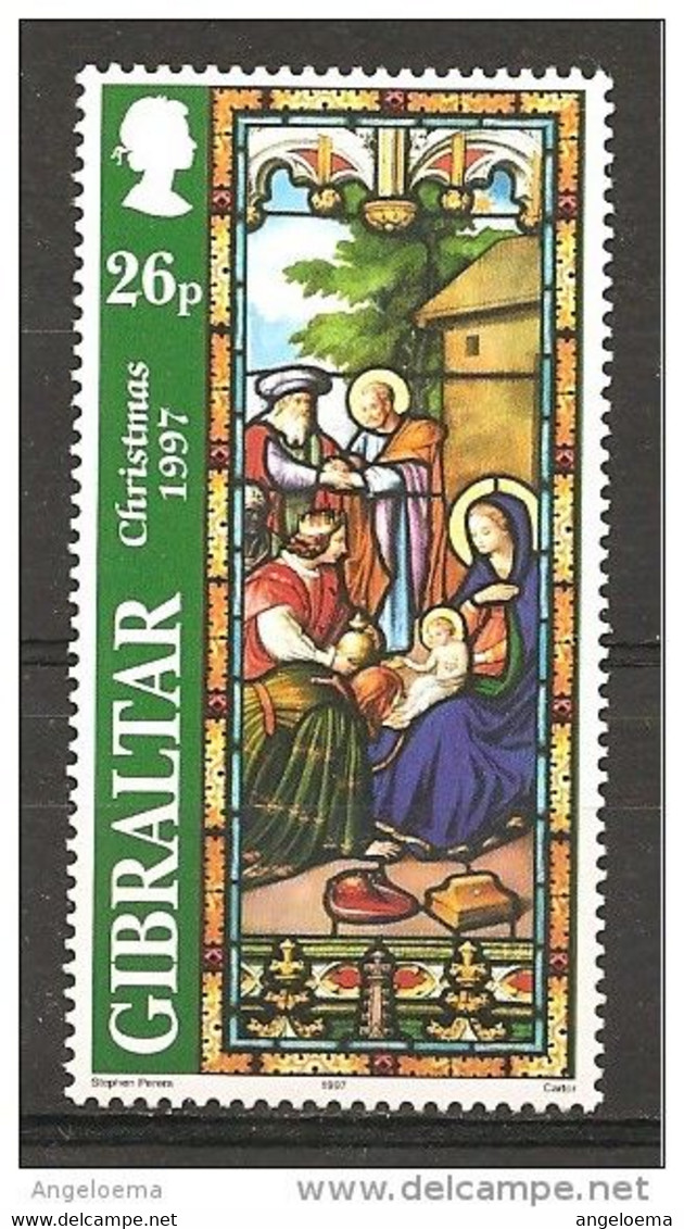 GIBILTERRA - 1997 Vetrata: Adorazione Dei Magi Nuovo** MNH - Verres & Vitraux