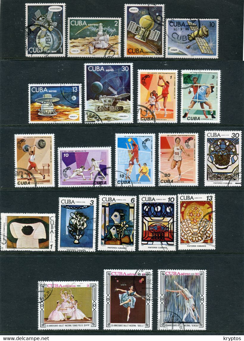 Cuba 1978. 4 Complete Sets (21 Stamps) USED - Otros & Sin Clasificación