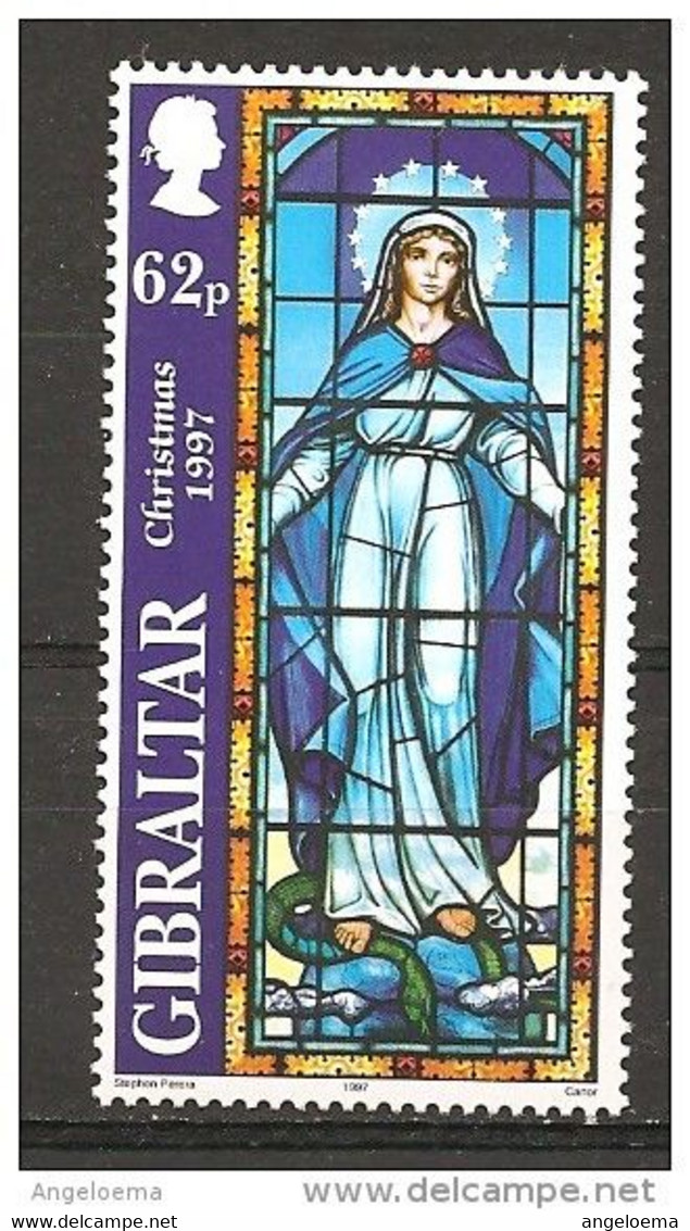 GIBILTERRA - 1997 Vetrata: Madonna Nuovo** MNH - Verres & Vitraux