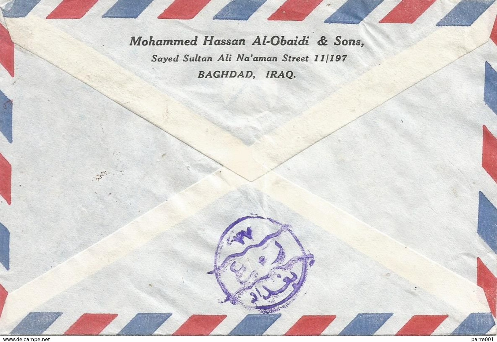 Iraq 1966 Baghdad President Abdul Salam Arif Censor Cover - Iraq