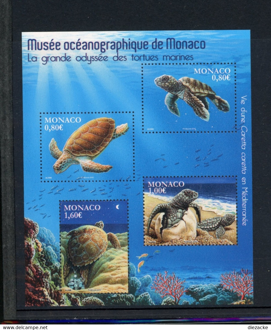 Monaco MiNr. Block 118 Postfrisch MNH Schildkröte (W043 - Altri & Non Classificati