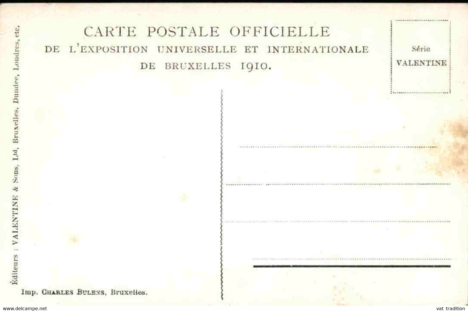 BELGIQUE - Carte Postale - Exposition De Bruxelles De 1910 - L 74474 - Fêtes, événements