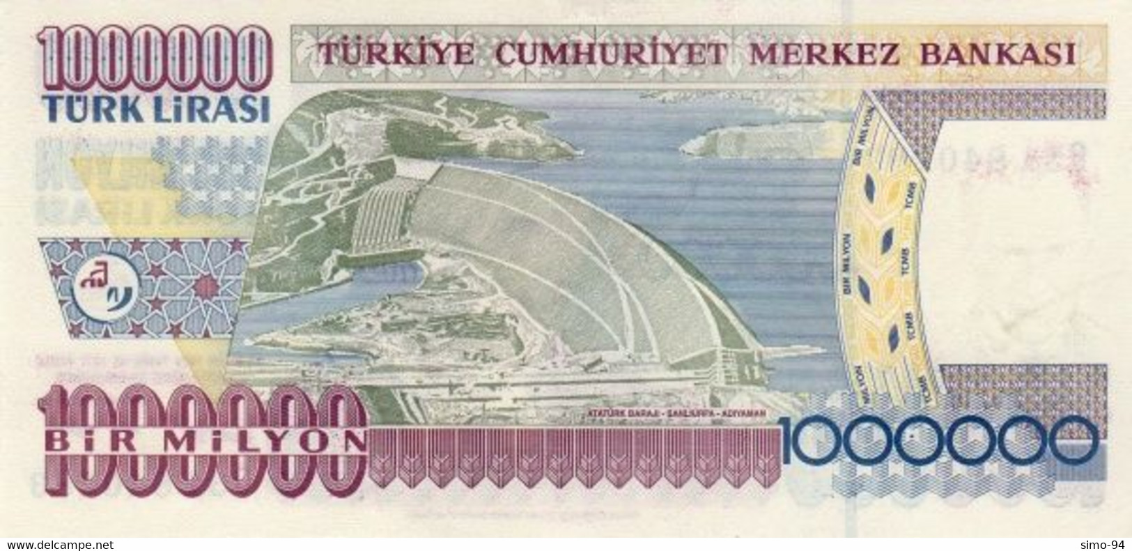 Turkey P.213 1000000 Lirasi 2002 Unc - Turquie