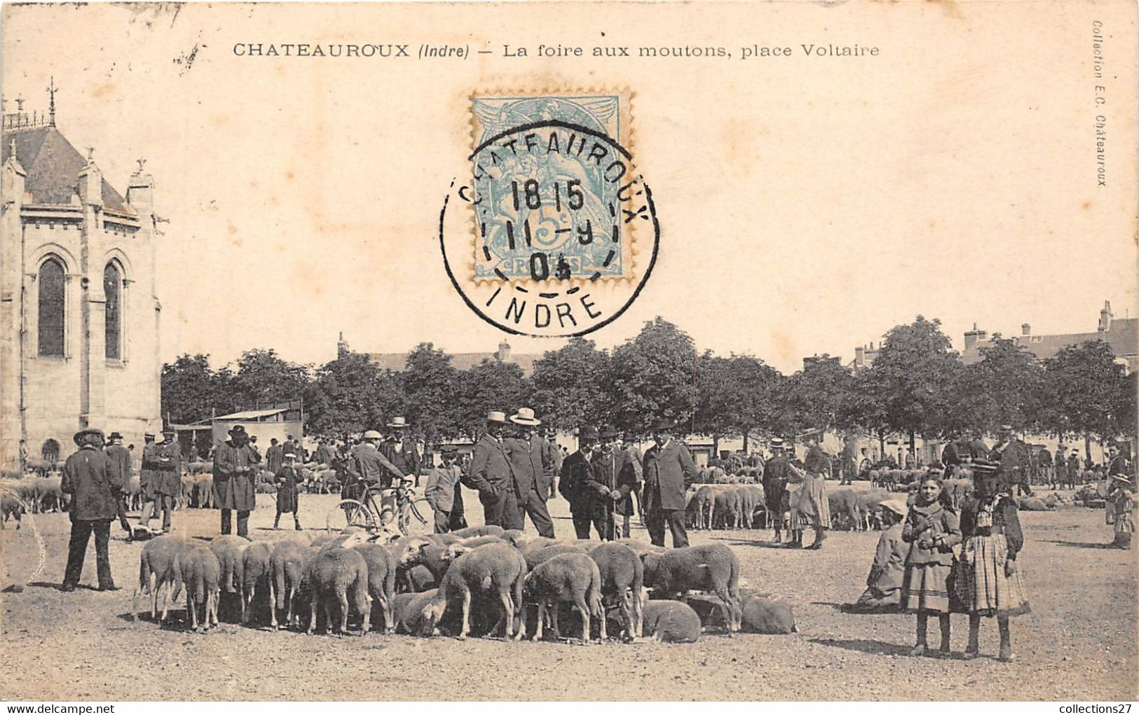 36-CHÂTEAUROUX- LA FOIRE AUX MOUTONS PLACE VOLTAIRE - Chateauroux