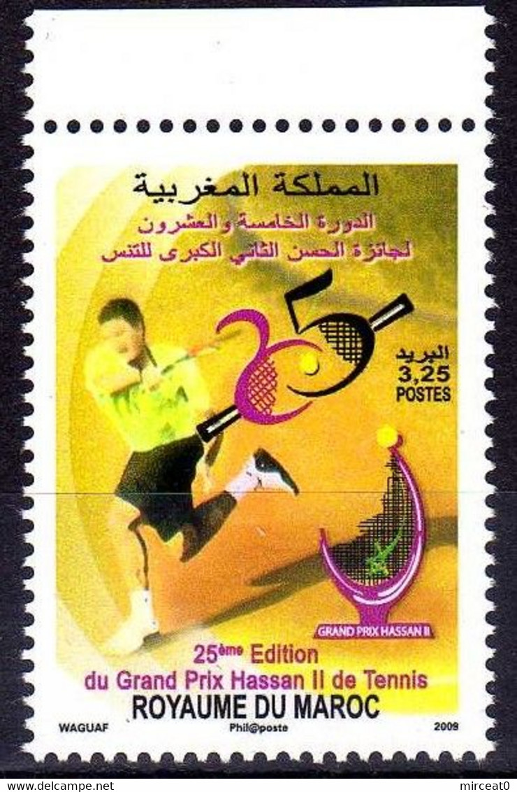 MAROC / MOROCCO  2009   MNH  -  " TENNIS  GRAND PRIX HASSAN II " - 1 VAL. - Marokko (1956-...)