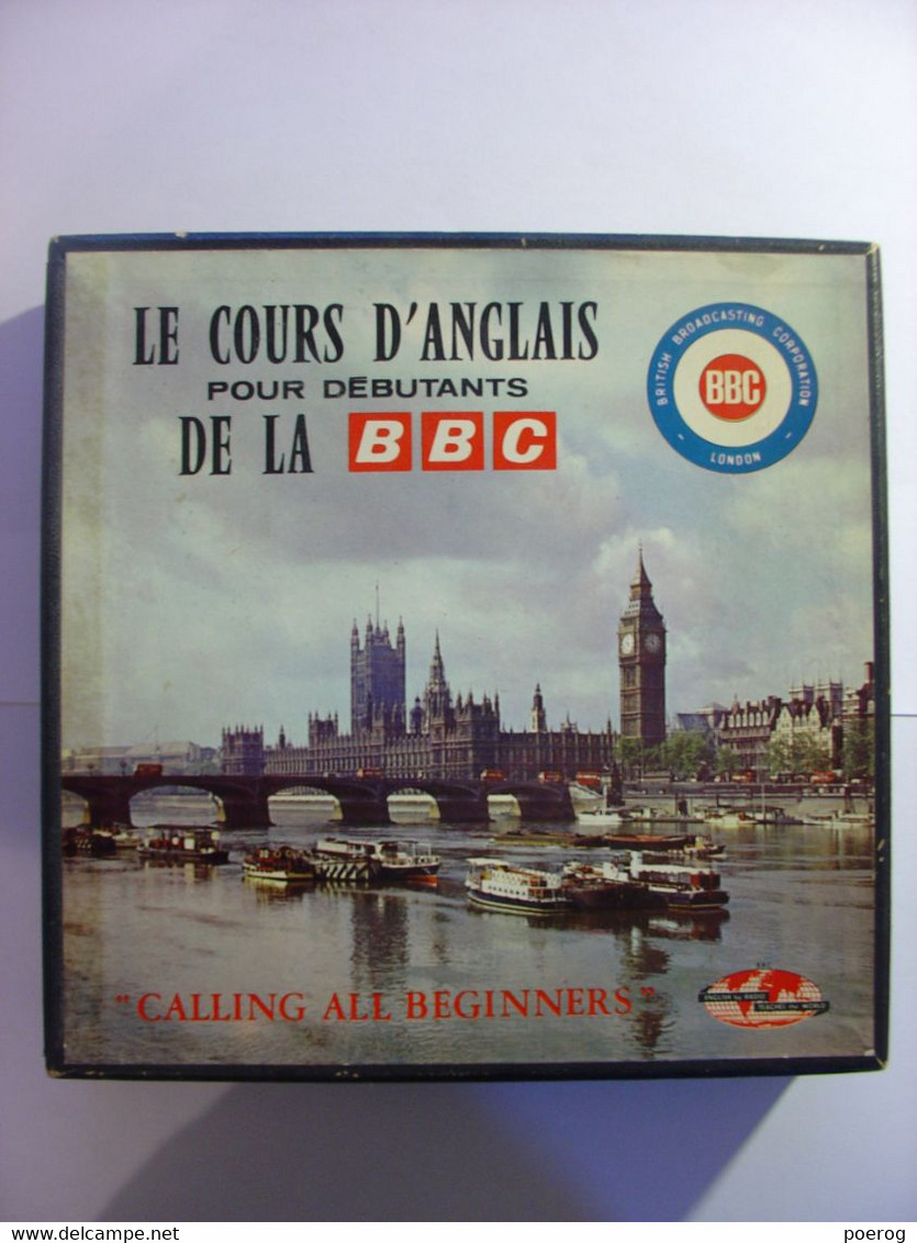 LE COURS D'ANGLAIS POUR DEBUTANTS DE LA BBC  METHODE COMPLETE DE SES 11 DISQUES 45 TOURS 52 LECONS CALLING ALL BEGINNERS - Inglés/Gramática