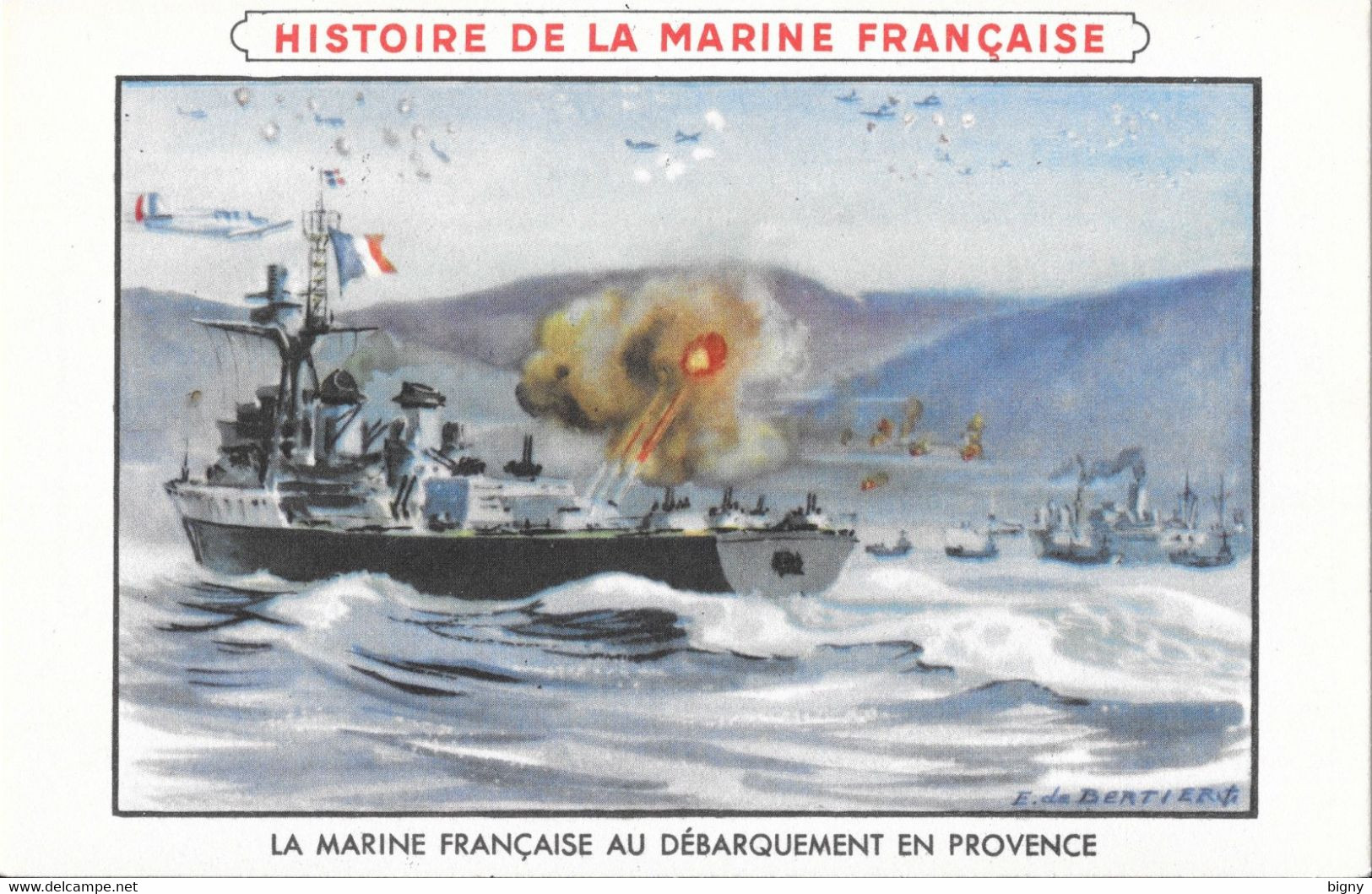 LOT De 11 Chromos " Histoire De La Marine Francaise " - Bateaux