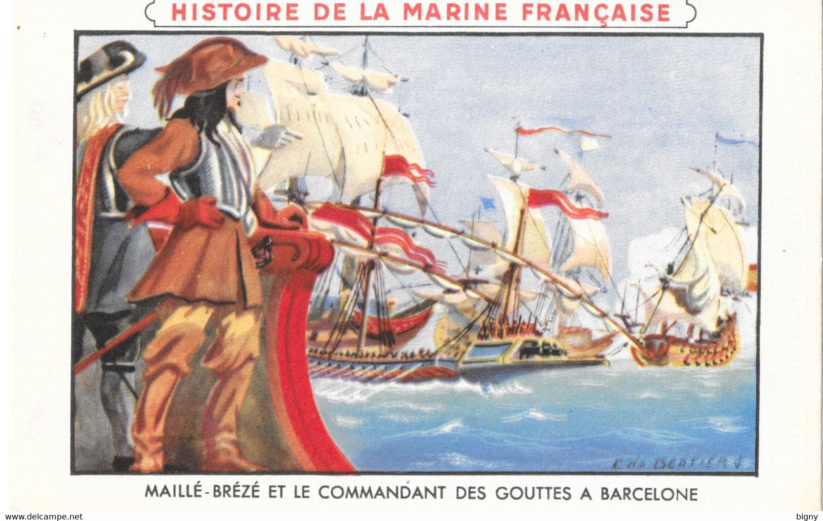 LOT De 11 Chromos " Histoire De La Marine Francaise " - Bateaux