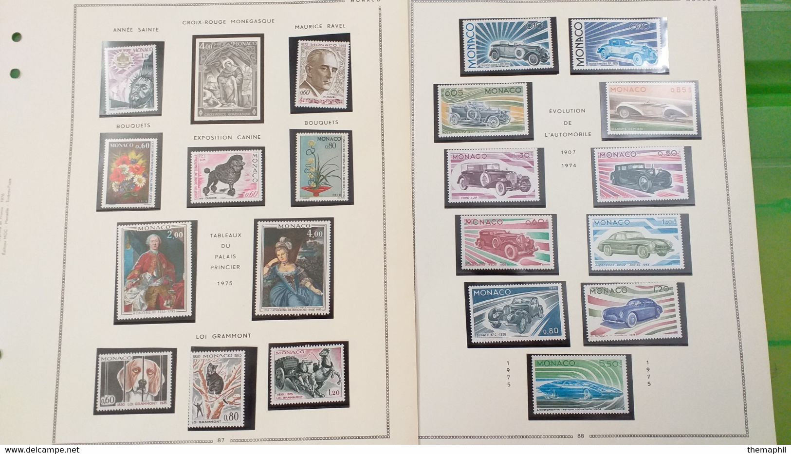 Lot N° TH 635  MONACO Collection De Timbres Neufs Xx Periode 1975 / 1982 - Collections (en Albums)