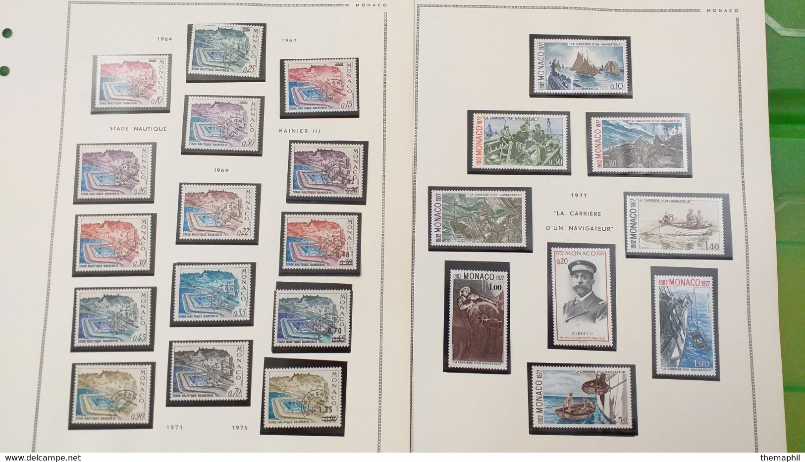 Lot N° TH 635  MONACO Collection De Timbres Neufs Xx Periode 1975 / 1982 - Collections (en Albums)