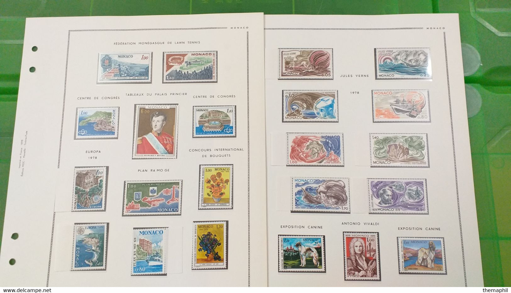 lot n° TH 635  MONACO collection de timbres neufs xx periode 1975 / 1982