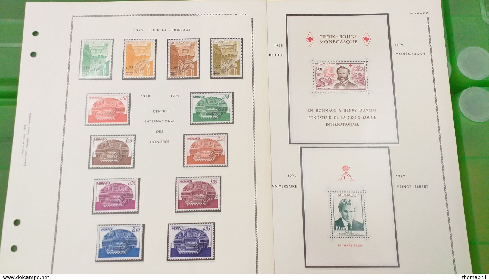 lot n° TH 635  MONACO collection de timbres neufs xx periode 1975 / 1982