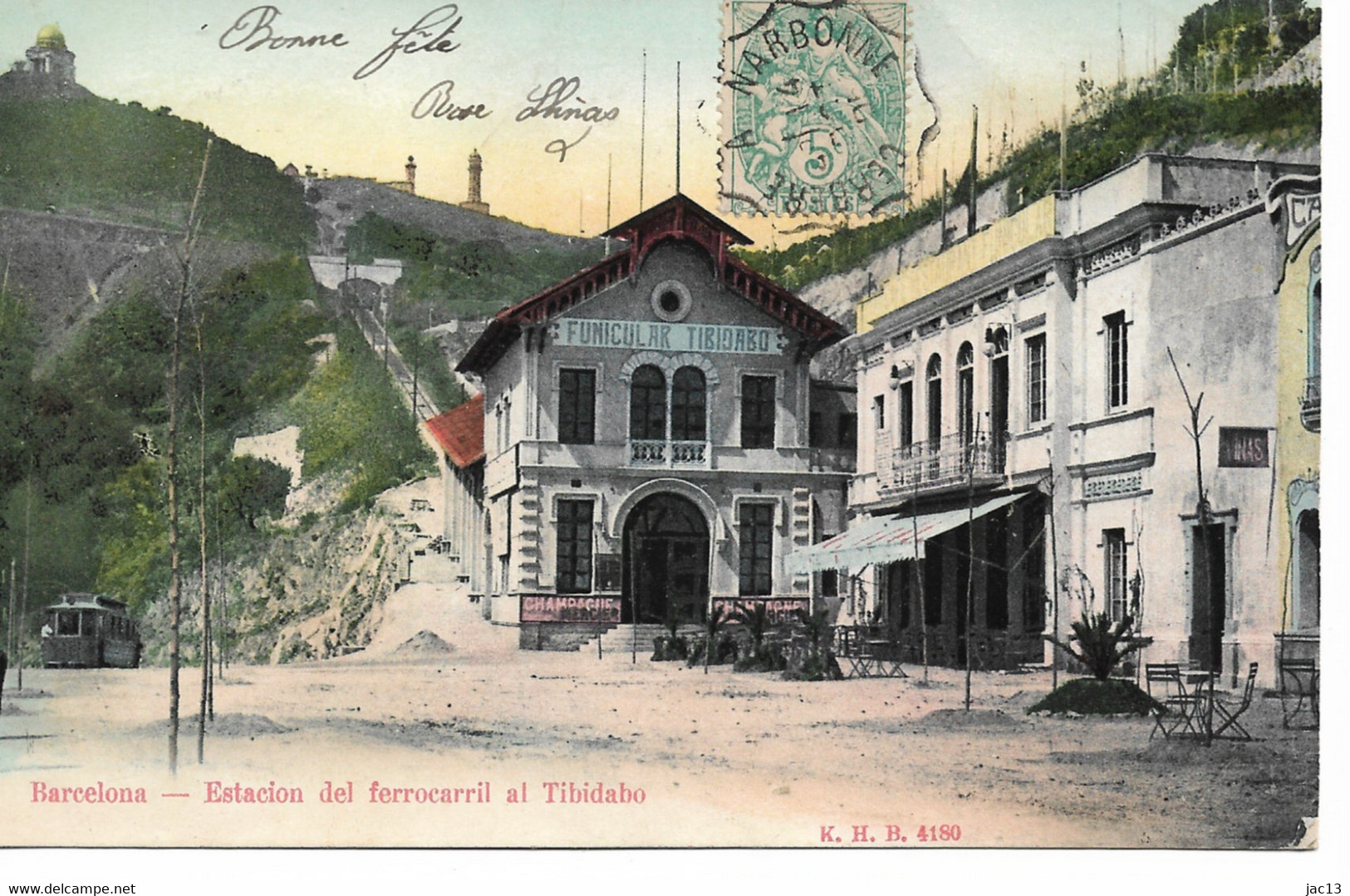 L220A_191 - Barcelona - Estacion Del Ferrocarril Al Tibidabo - Carte Précurseur - Barcelona