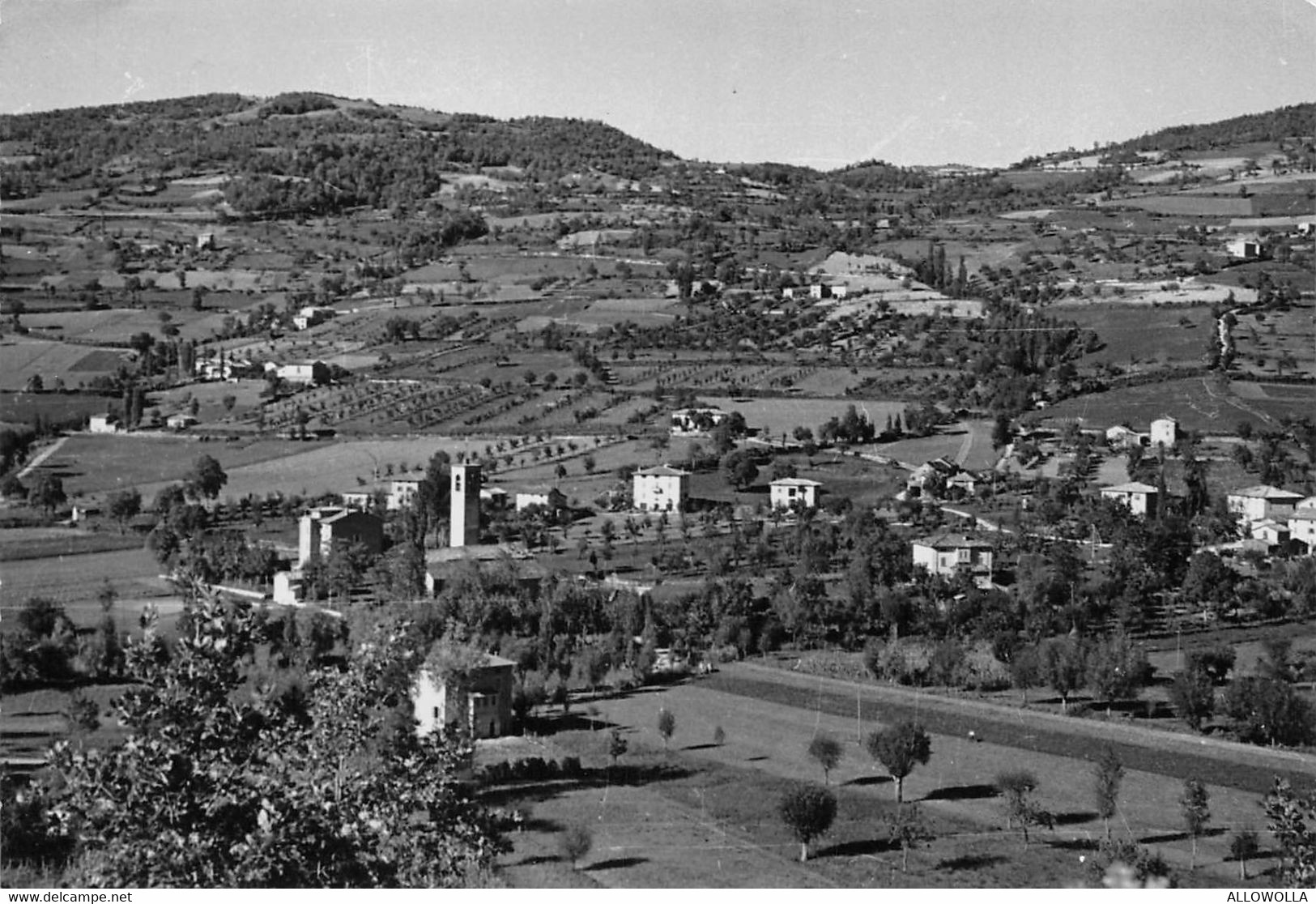 9833"SCURANO-VALLATA-m. 800" PANORAMA -VERA FOTO-CARTOLINA SPEDITA 1956 - Parma