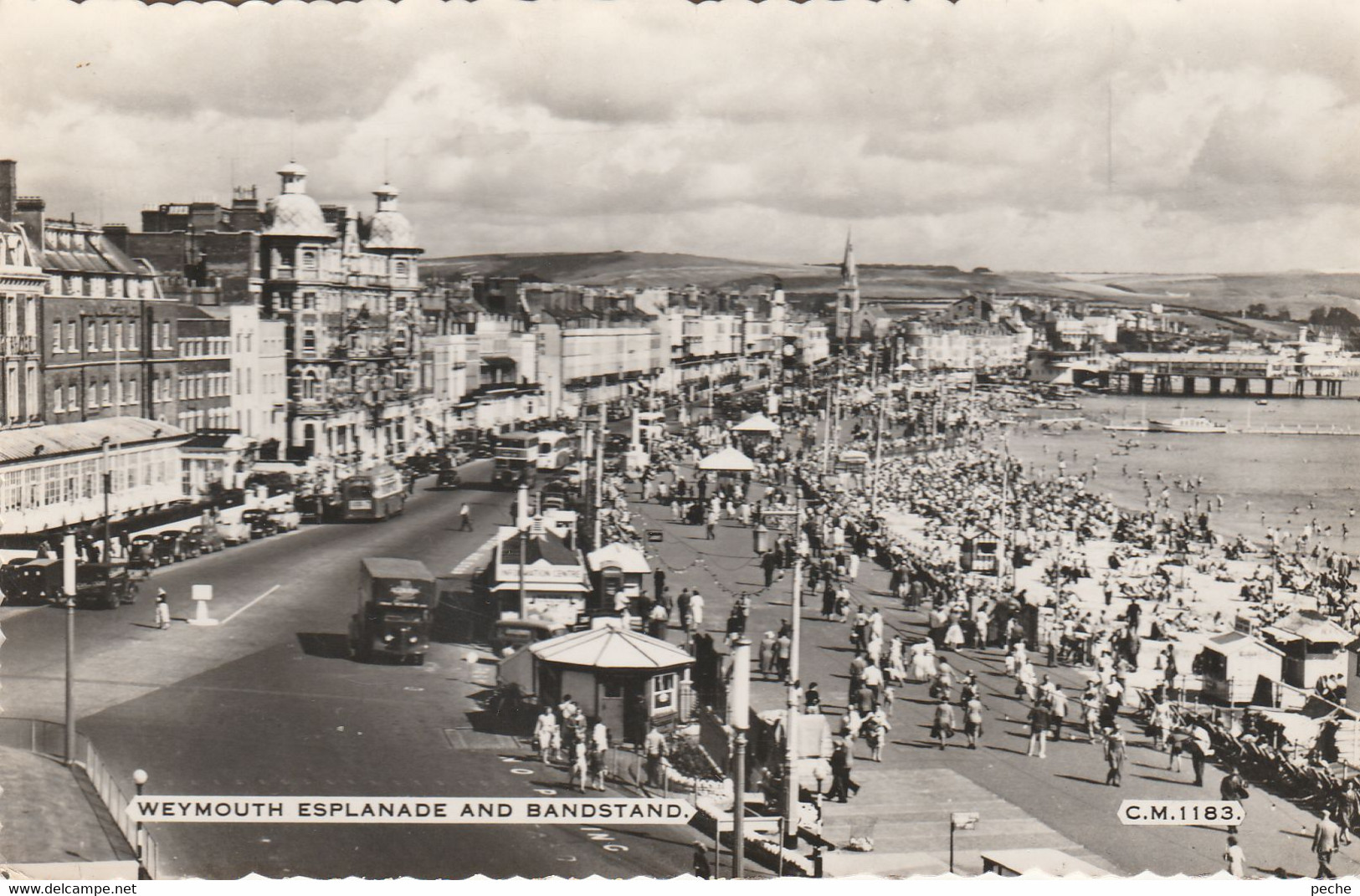 N°7313 R -cpsm Weymouth Esplanade And Bandstand- - Weymouth