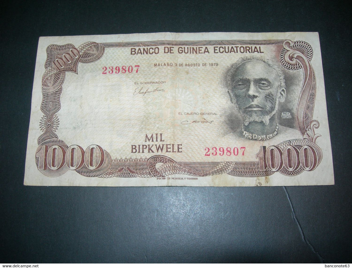 Ecuatorial Guine 1000 Bipkwele 1979 - Aequatorial-Guinea