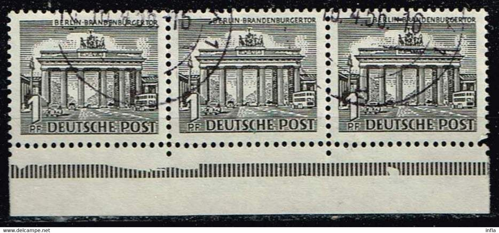 Berlin 1949,Michel# 42/42 O Waagerechtes Paar - Used Stamps