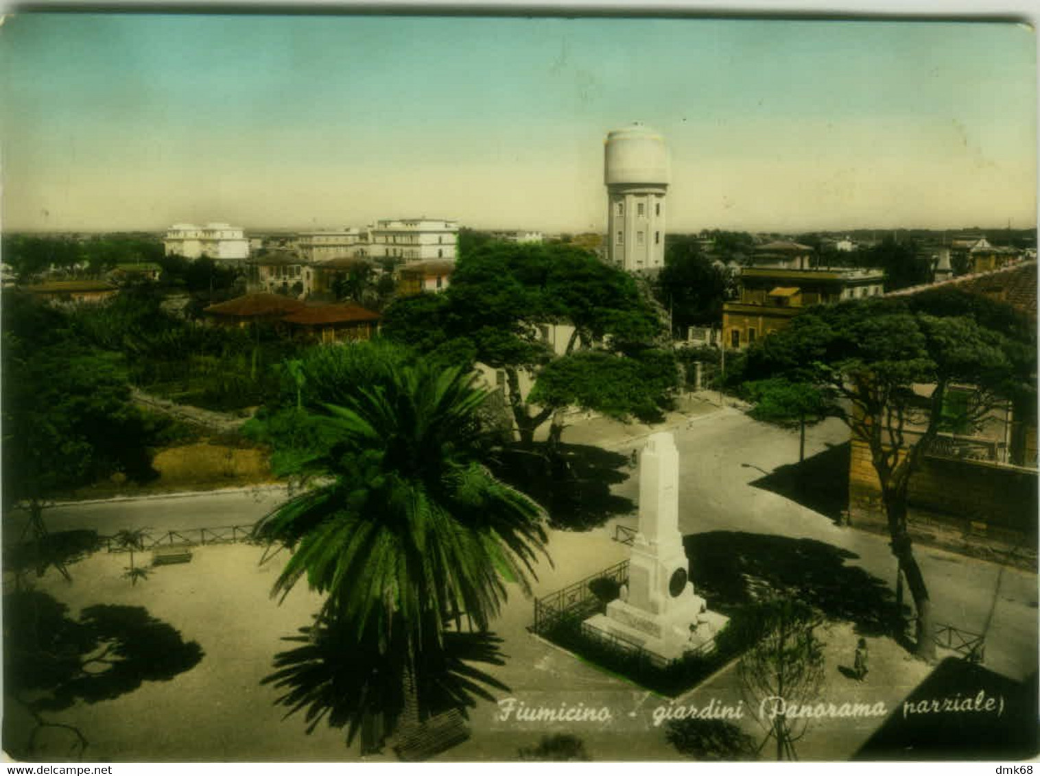 FIUMICINO - I GIARDINI - PANORAMA PARZIALE - EDIZIONE ROMANI - SPEDITA 1956 (6400) - Fiumicino