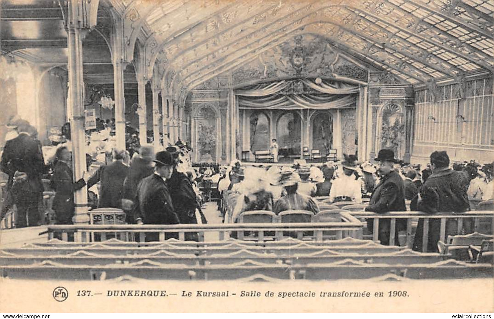 Dunkerque          59        Le Kursaal.   Salle De Spectacle Transformée En 1908           (voir Scan) - Dunkerque