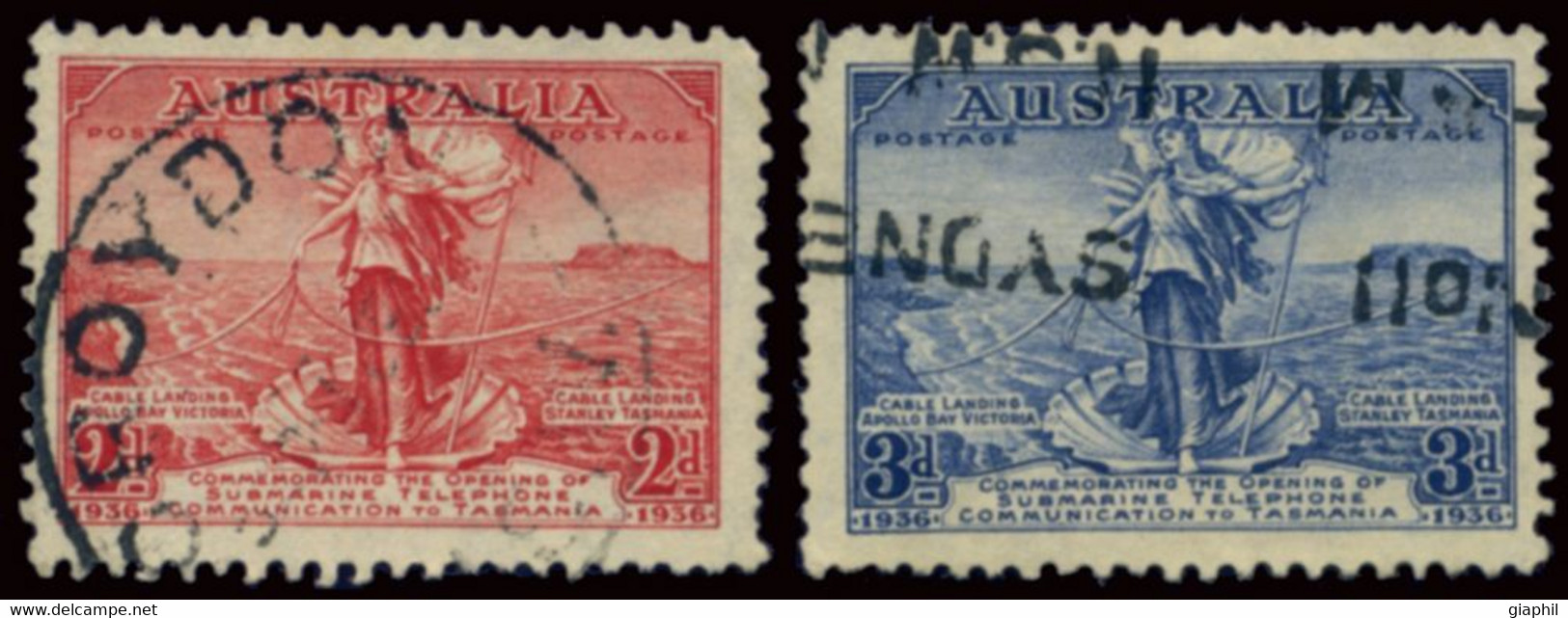 AUSTRALIA 1936 COMPLETE SET (SG 159-160) USED - Used Stamps
