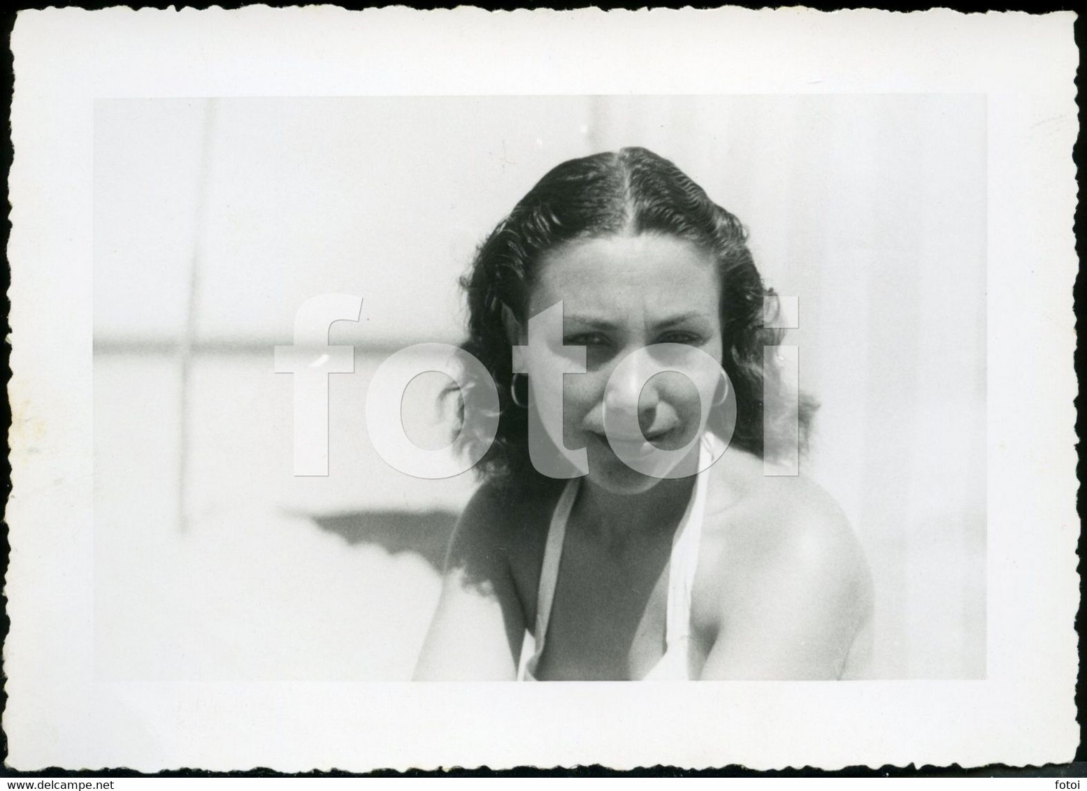 1939 ORIGINAL PHOTO FOTO  AMATEUR FEMME WOMAN BEACH PLAGE LESBIAN INT - Pin-up