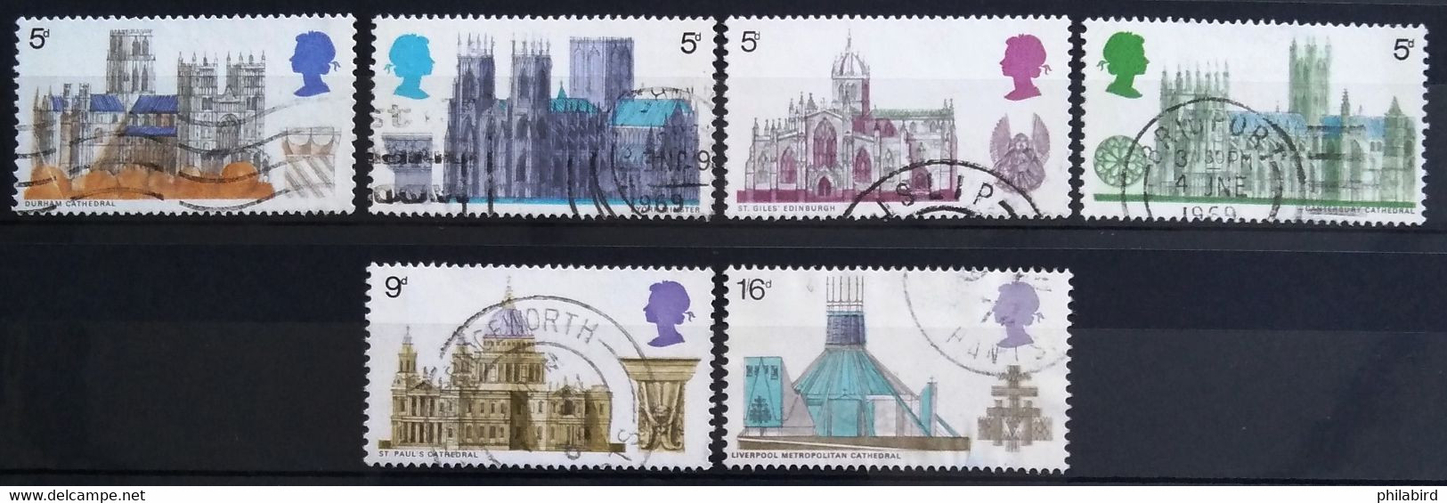 GRANDE-BRETAGNE                      N° 563/568                      OBLITERE - Used Stamps