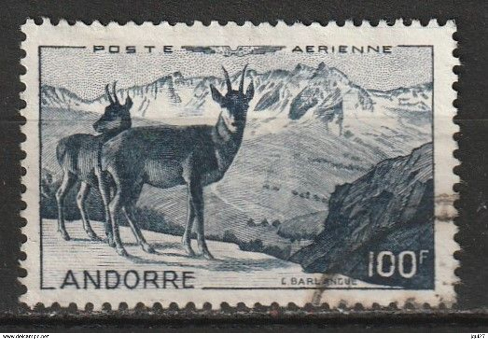 Andorre Poste Aérienne N° 1 - Luchtpost