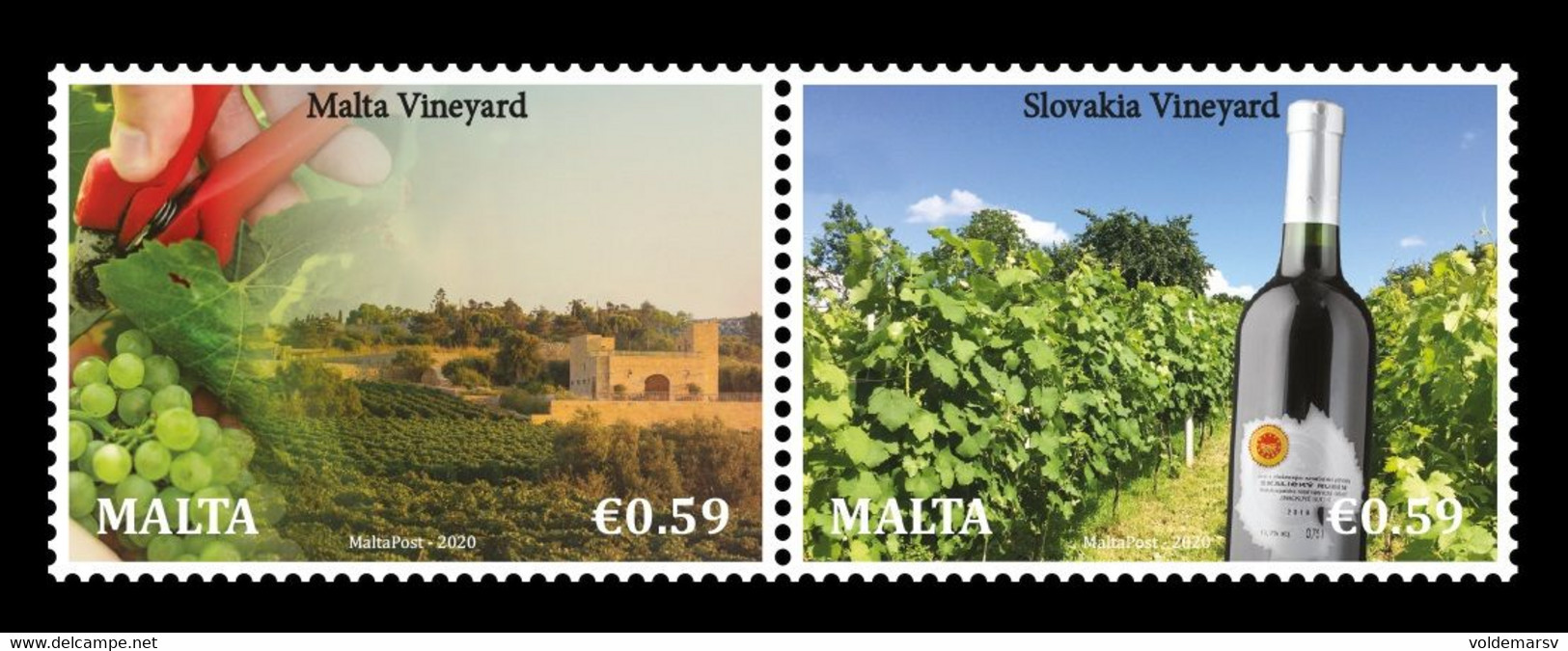 Malta 2020 Mih. 2150/51 Viticulture (joint Issue Malta-Slovakia) MNH ** - Malte