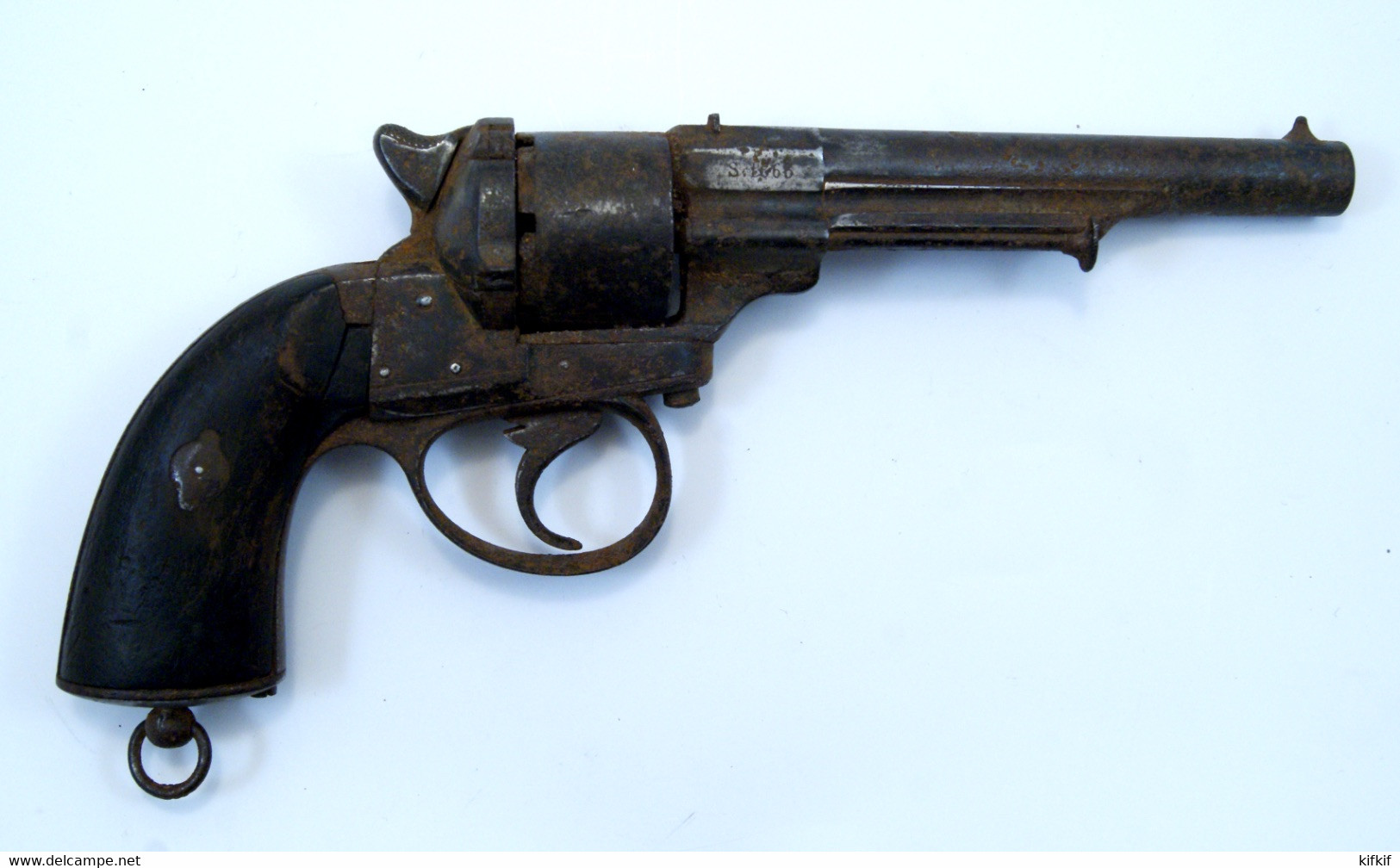 Revolver Pistolet Réglementaire De Marine NT 1858 Daté 1863 Sorti De Grenier Oxydation à Restaurer...calibre 12 - Sammlerwaffen