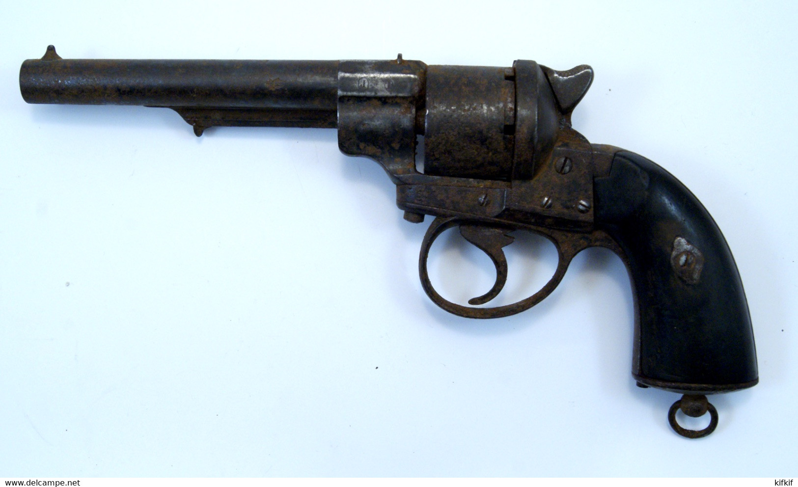 Revolver Pistolet Réglementaire De Marine NT 1858 Daté 1863 Sorti De Grenier Oxydation à Restaurer...calibre 12 - Sammlerwaffen