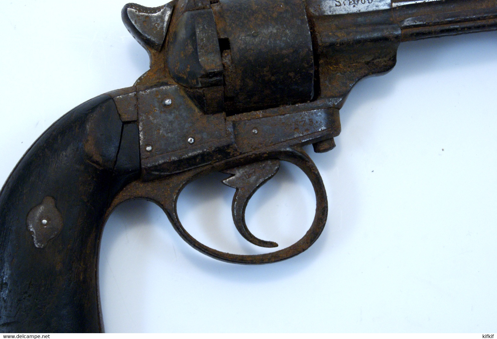 Revolver Pistolet Réglementaire De Marine NT 1858 Daté 1863 Sorti De Grenier Oxydation à Restaurer...calibre 12 - Sammlerwaffen