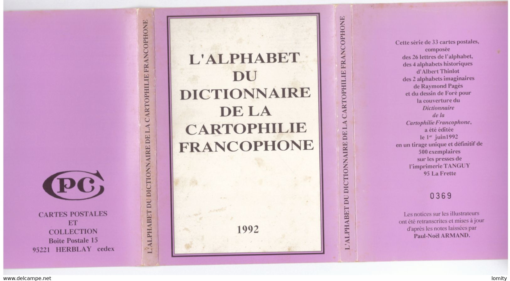 illustrateur série complète 33 cartes dictionnaire de la cartophilie francophone Hamm Veyri Wittmer Oziouls Avati Claval