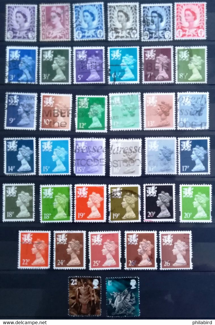 GRANDE-BRETAGNE                     Elisabeth II    Oblitération Pays De Galles - Used Stamps