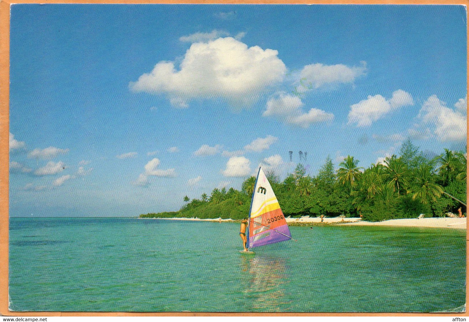 Maldives Islands Old Postcard Mailed - Maldives