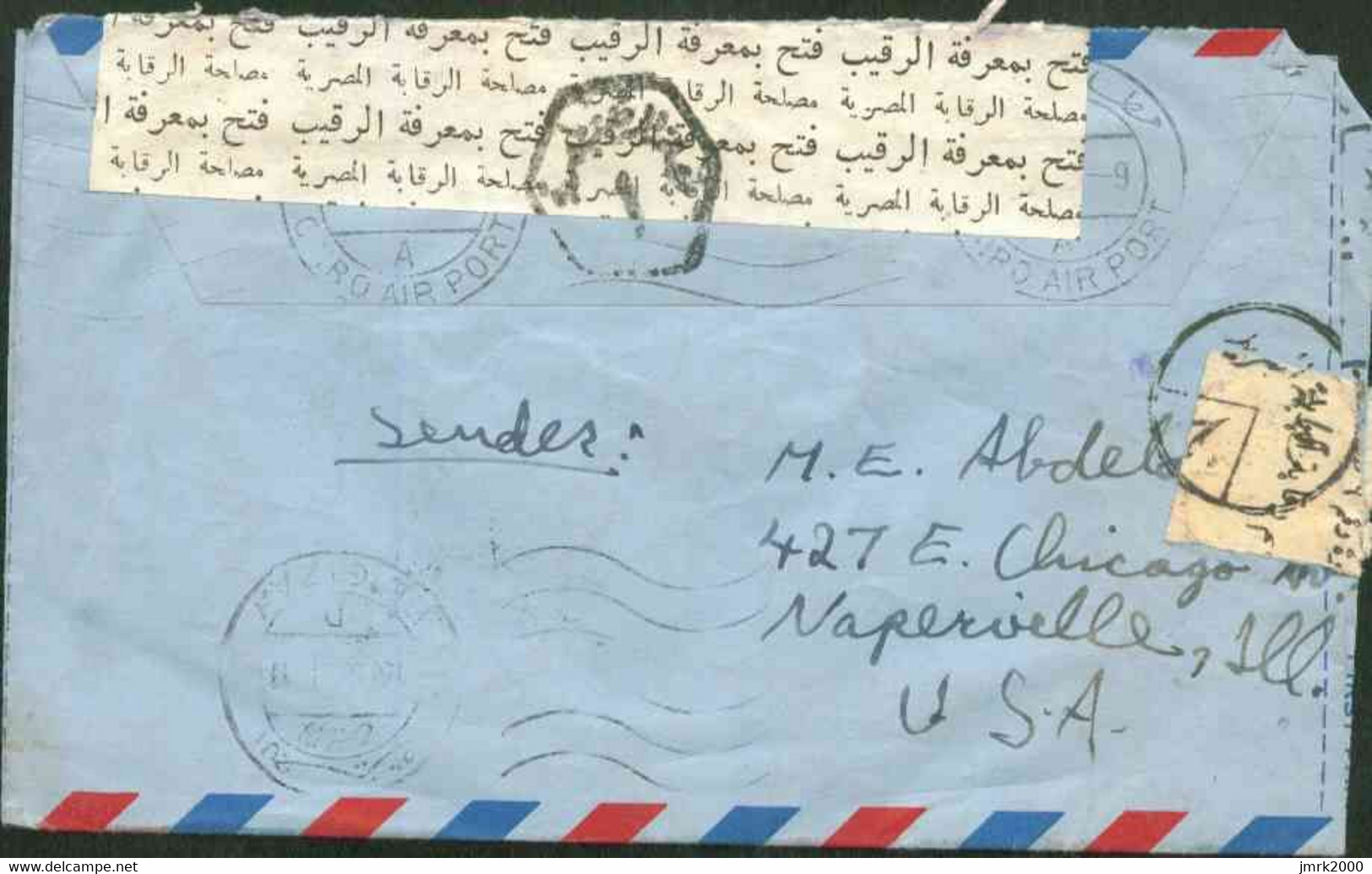 USA Used Aerogramme 1961 Send To Egypt - Brieven En Documenten