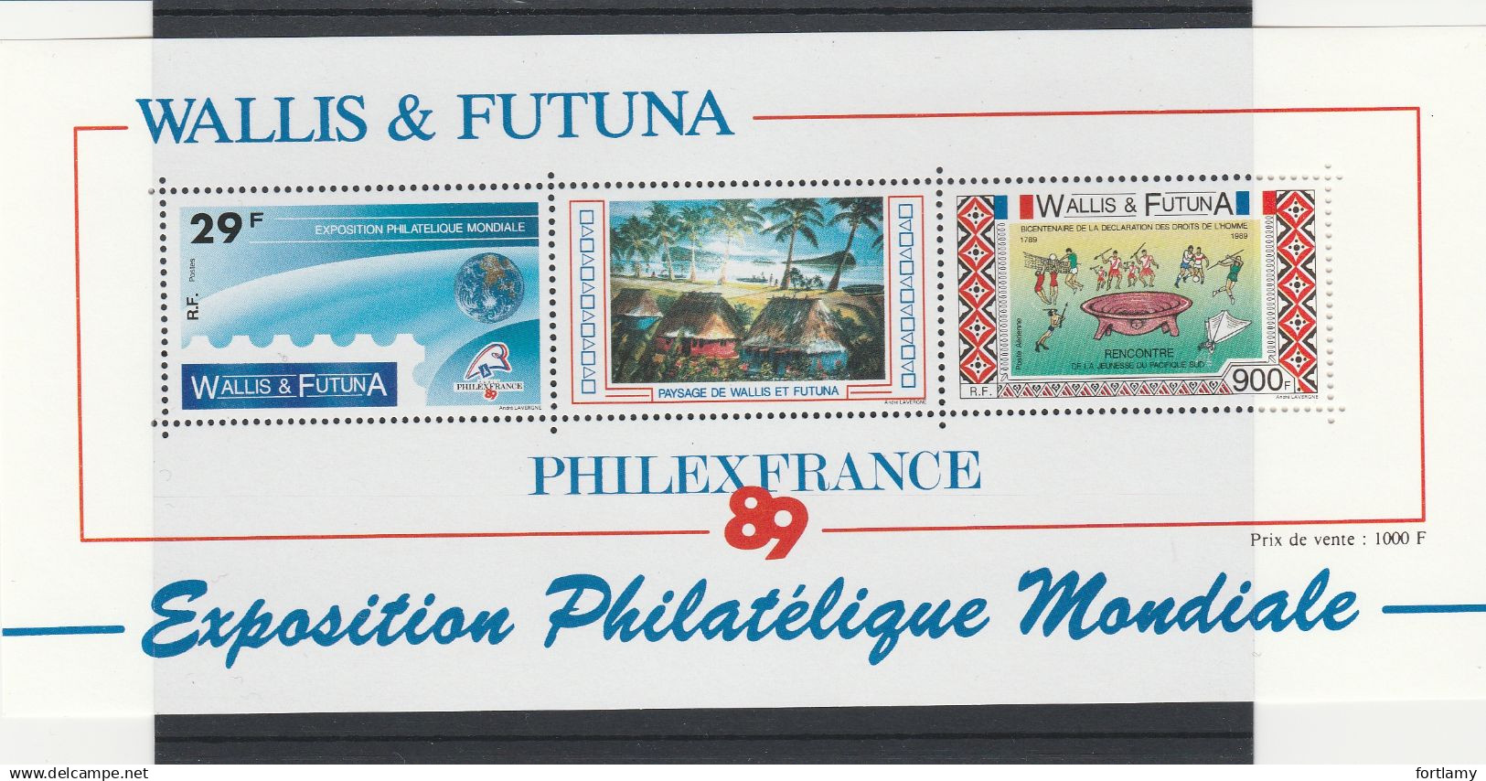 LOT 284 WALLIS ET FUTUNA BF N° 7-8-11-19 ** - Blocks & Sheetlets