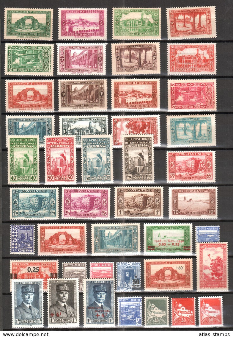 Algérie 1924/58  - Lot De + 310 Timbres Neufs **/*  - Cote Enorme , Beaucoup Bonnes Valeurs - Collections, Lots & Series