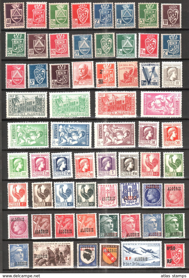 Algérie 1924/58  - Lot De + 310 Timbres Neufs **/*  - Cote Enorme , Beaucoup Bonnes Valeurs - Collections, Lots & Séries