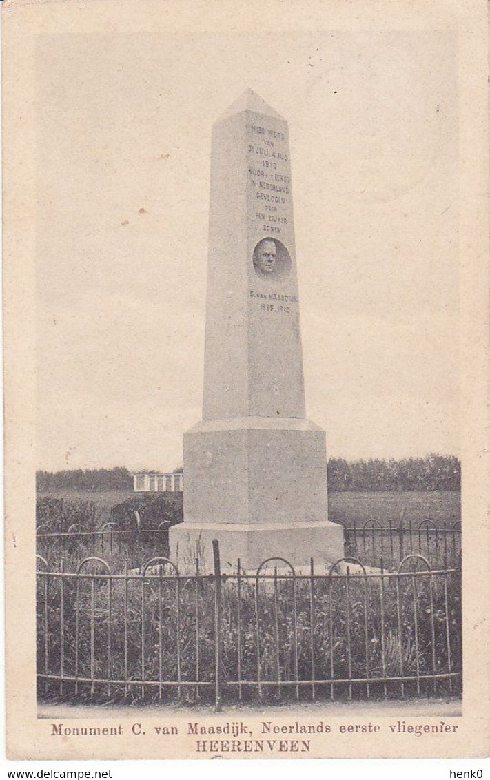 Heerenveen Monument C. Van Maasdijk K1171 - Heerenveen