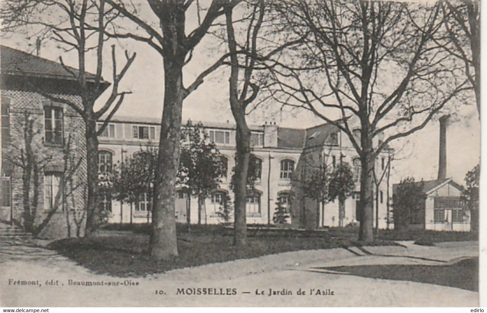 ****  95  *** MOISELLES  Jardin De L'asile - écrite TTB - Moisselles