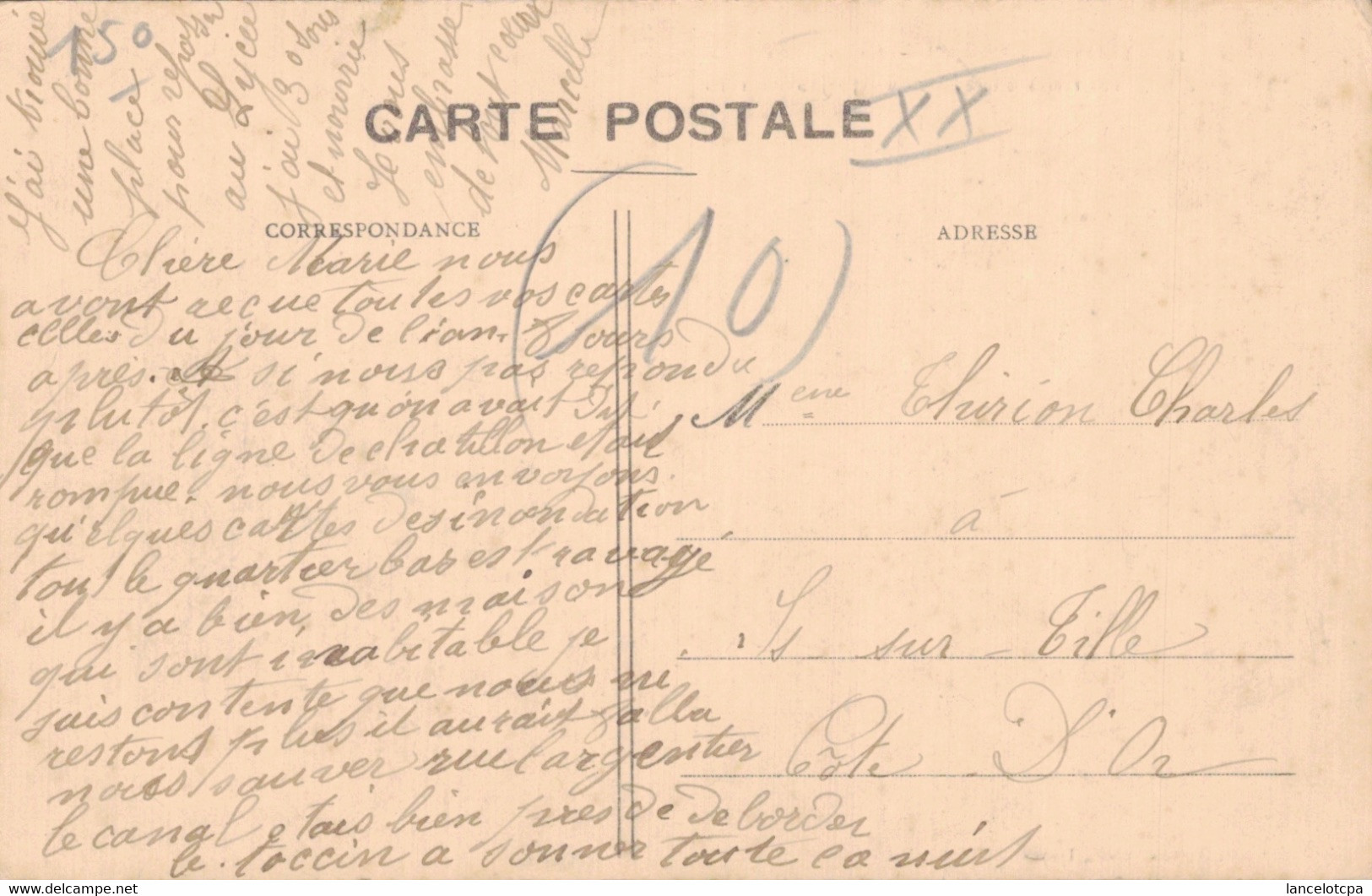 10 - TROYES / APRES L'INONDATION - RUE DE GOURNAY - LES RESTES D'UNE MAISON - 30 JANVIER 1910 - Troyes