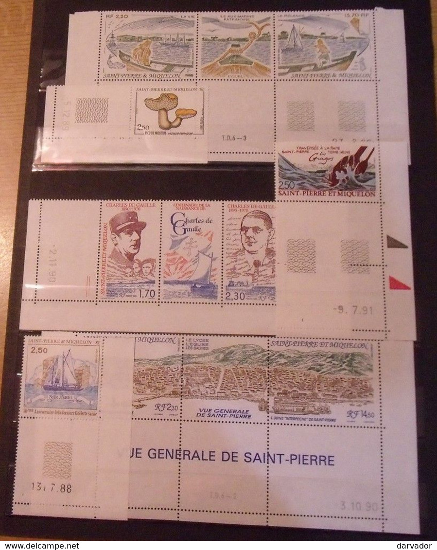 CAISSE BLEUE N° 1 / Plaquette De Timbres / Saint Pierre Et Miquelon / Tous Coins Datés /  Tous Neuf ** MNH   / SUPERBE - Collections, Lots & Series